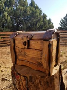 Hand carved / hand made treasure chest